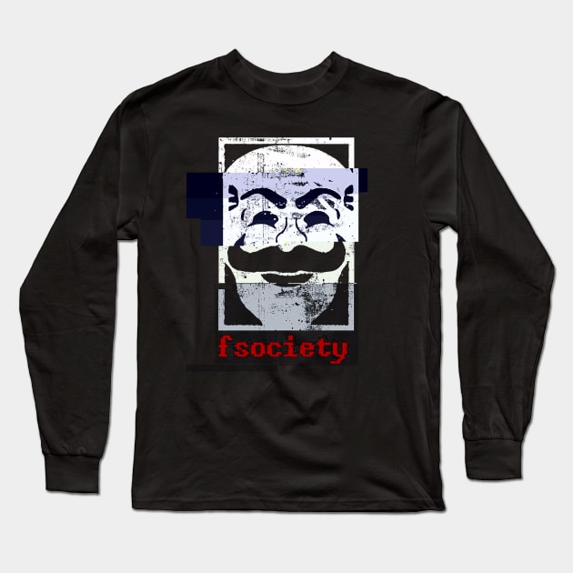 Fsociety Long Sleeve T-Shirt by FanFreak